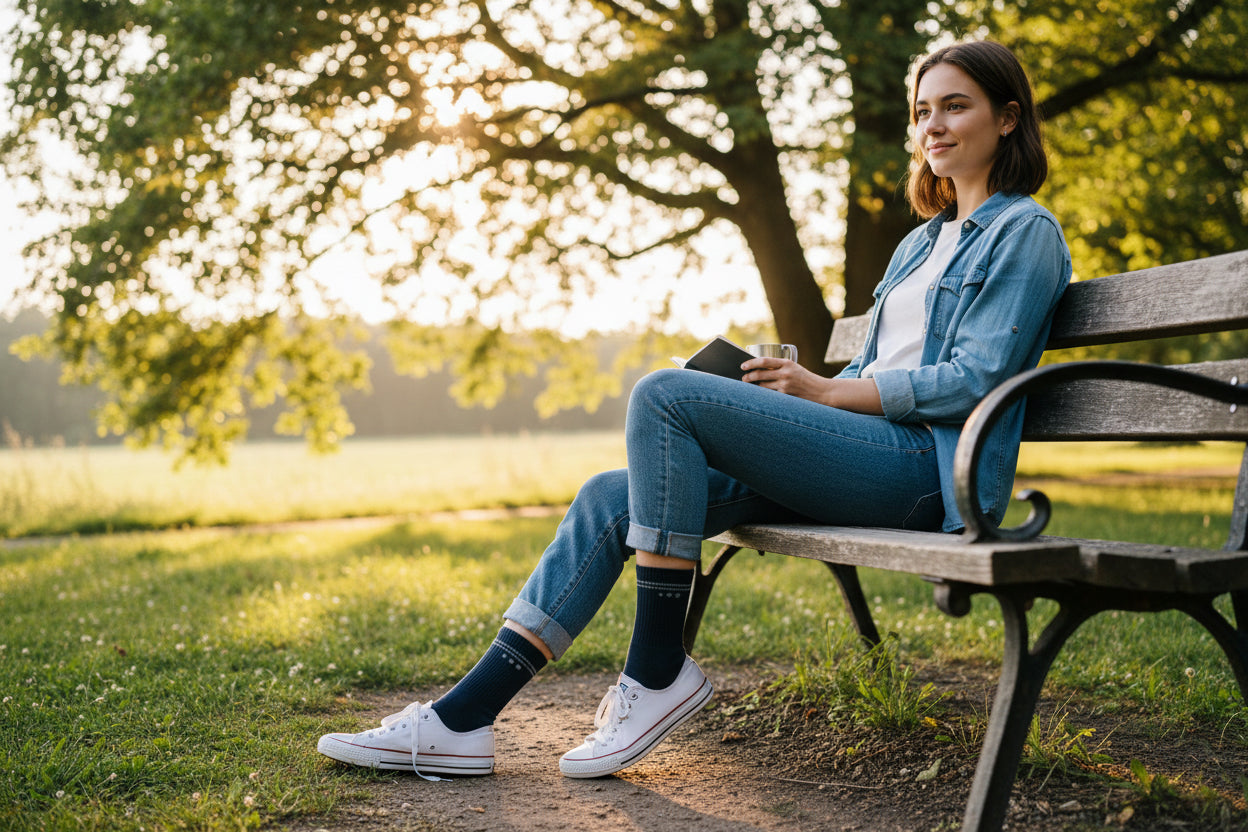 Calceta Sport Adulto Unisex Azul Bergueda - Million Hands