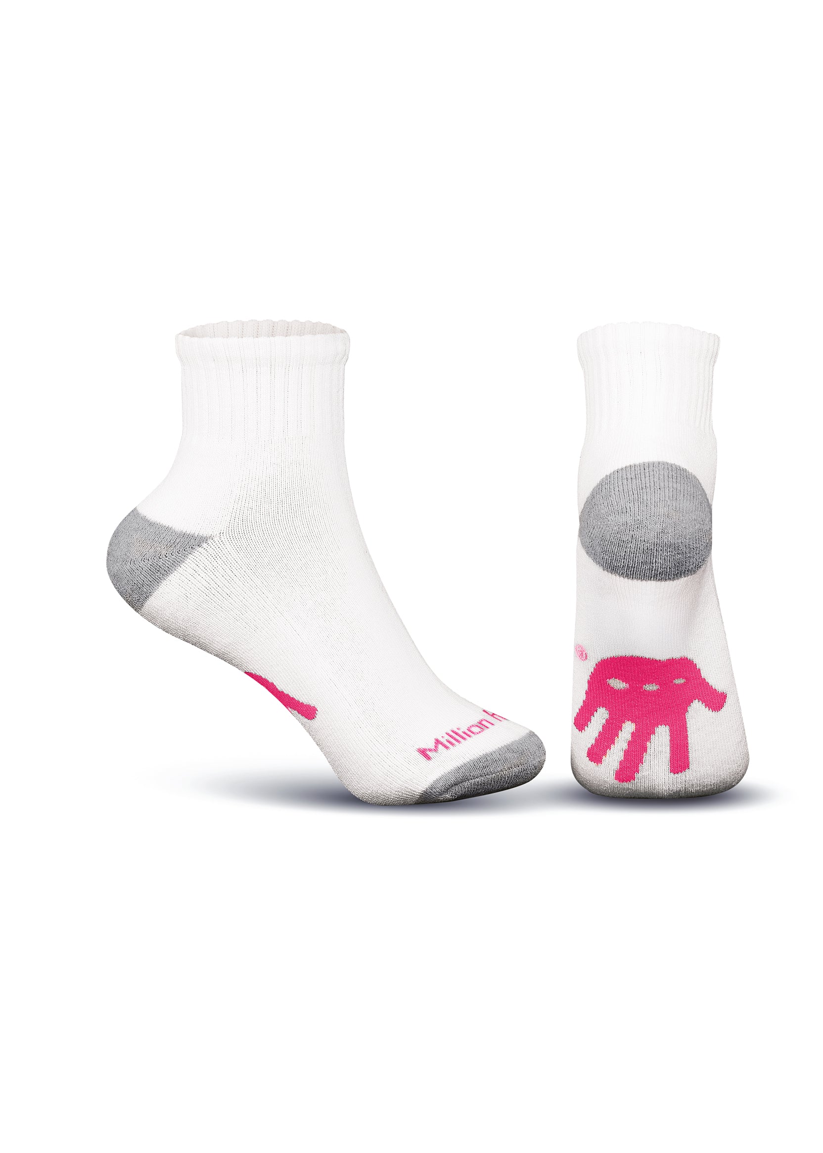 Calcetines Hands Rosa Niña Algodón Ultra-Suave 3 Pack - Million Hands