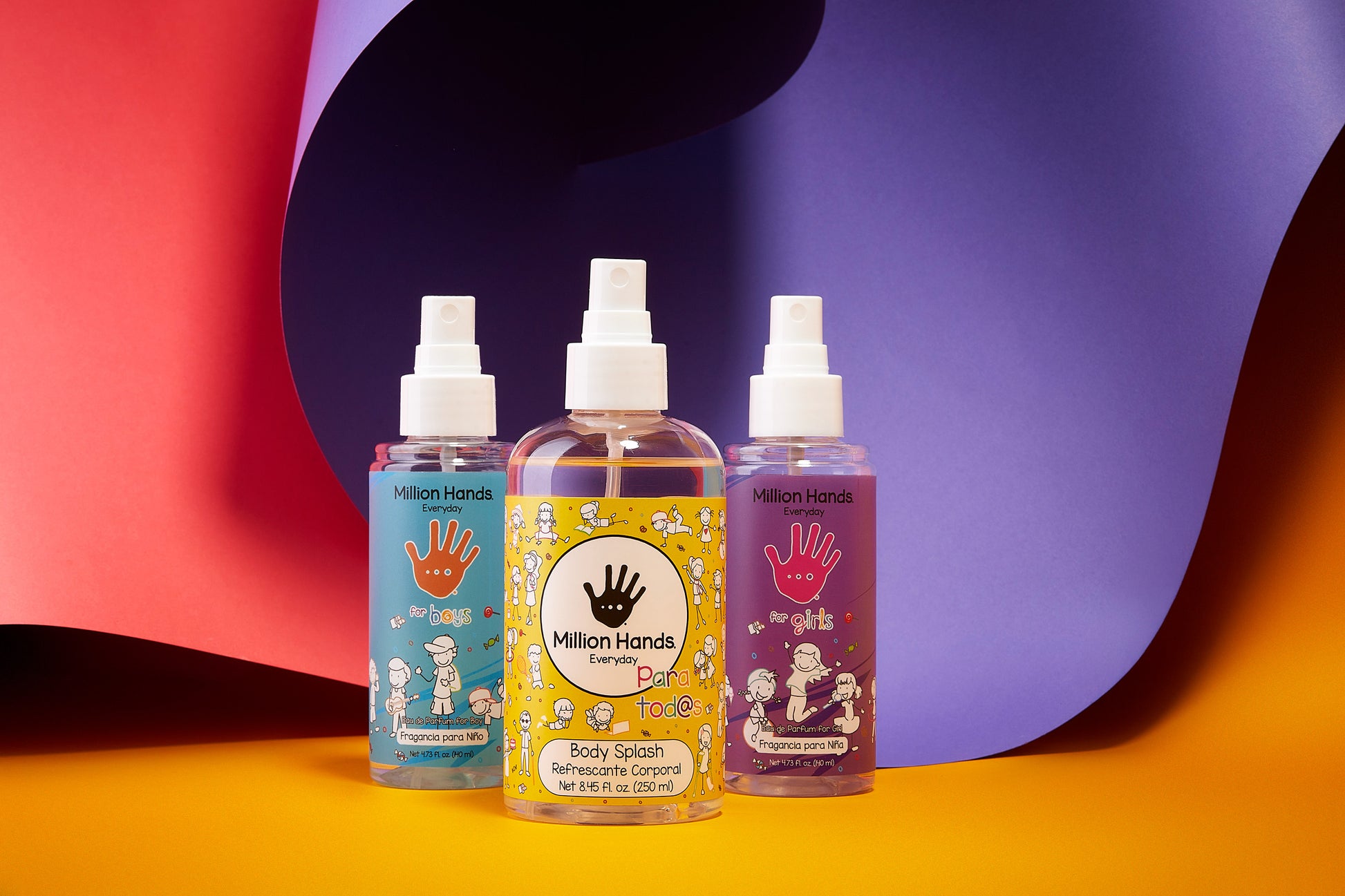 Body Splash 250 ml. Refrescante Corporal - Million Hands