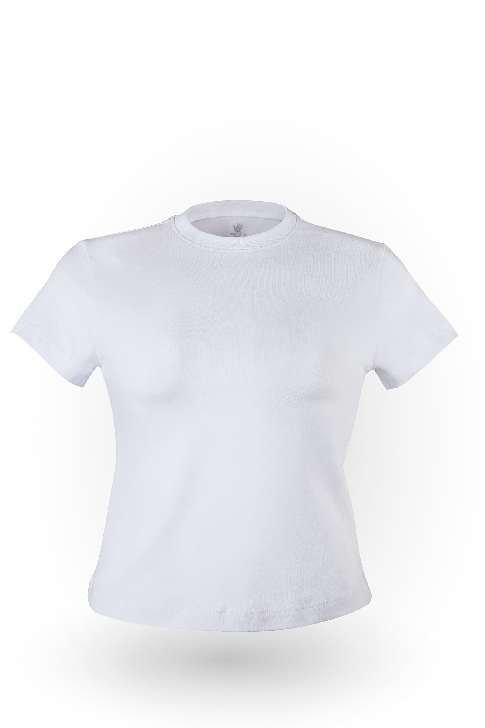 Playera Corta Blanca Dama - Million Hands