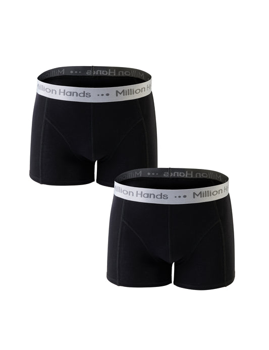 2 Pack Boxer Corto Trunk Negro Caballero - Million Hands