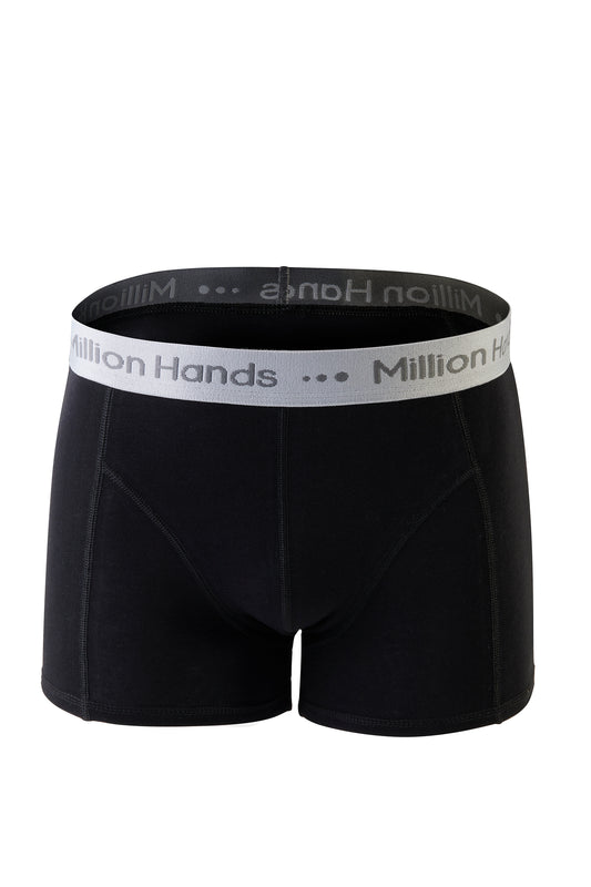 Boxer Corto Trunk Negro Caballero - Million Hands