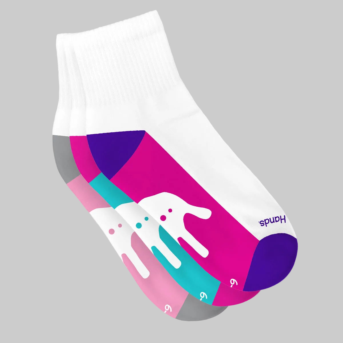 Calcetines Hands Planta de Color Niña Algodón Ultra-Suave 3 Pack - Million Hands