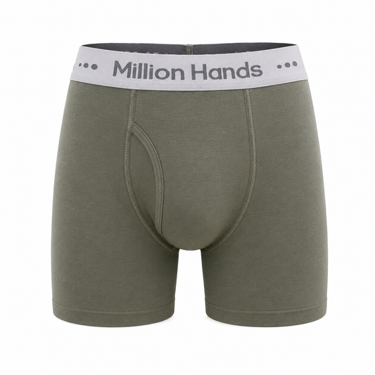 Boxer Niño Verde Militar