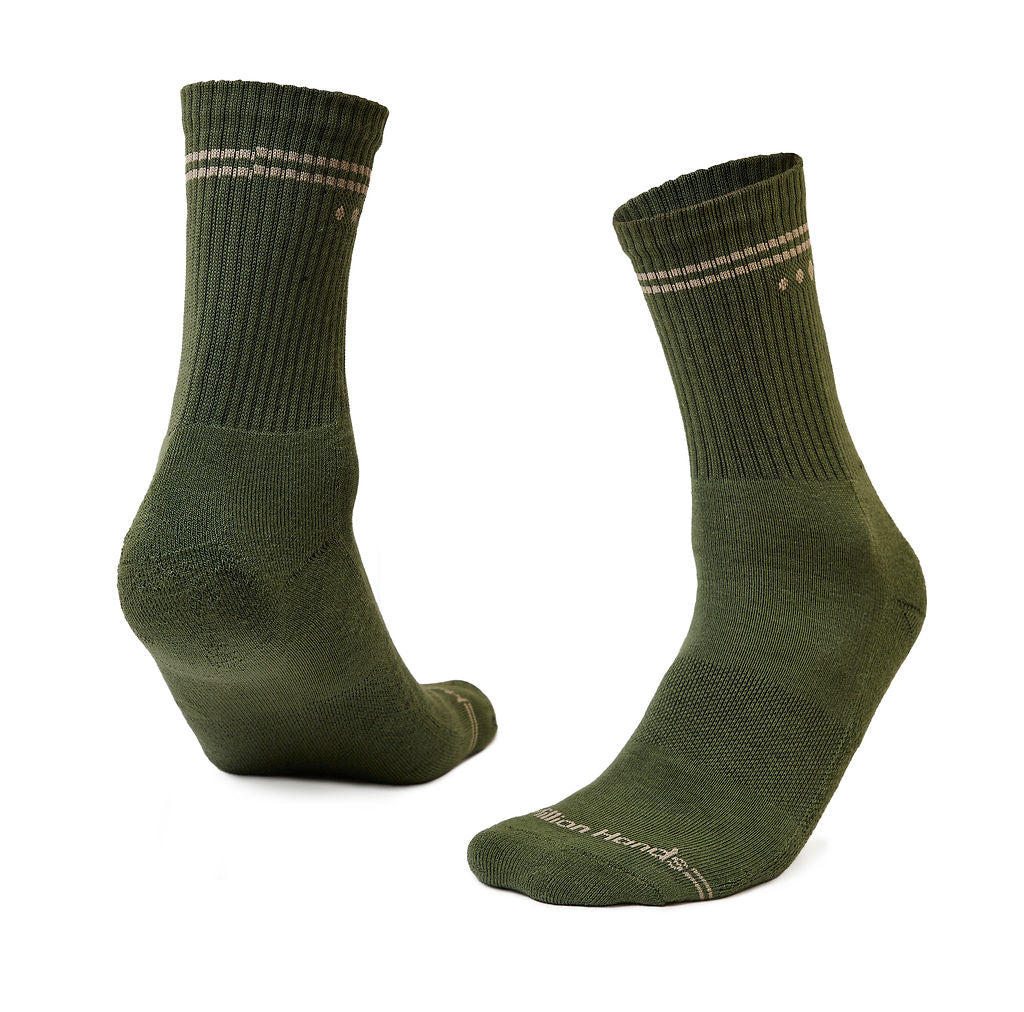 Calceta Sport Adulto Unisex Verde Musgo - Million Hands
