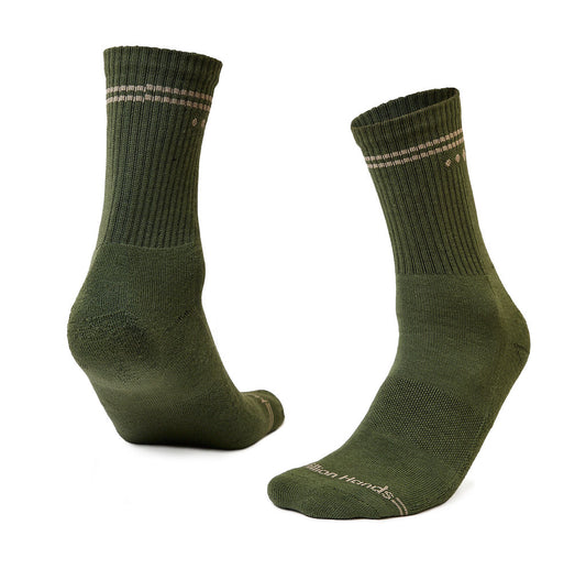 Calceta Sport Adulto Unisex Verde Musgo - Million Hands