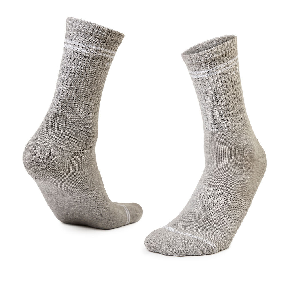 Calceta Sport Adulto Unisex Gris Jaspe - Million Hands