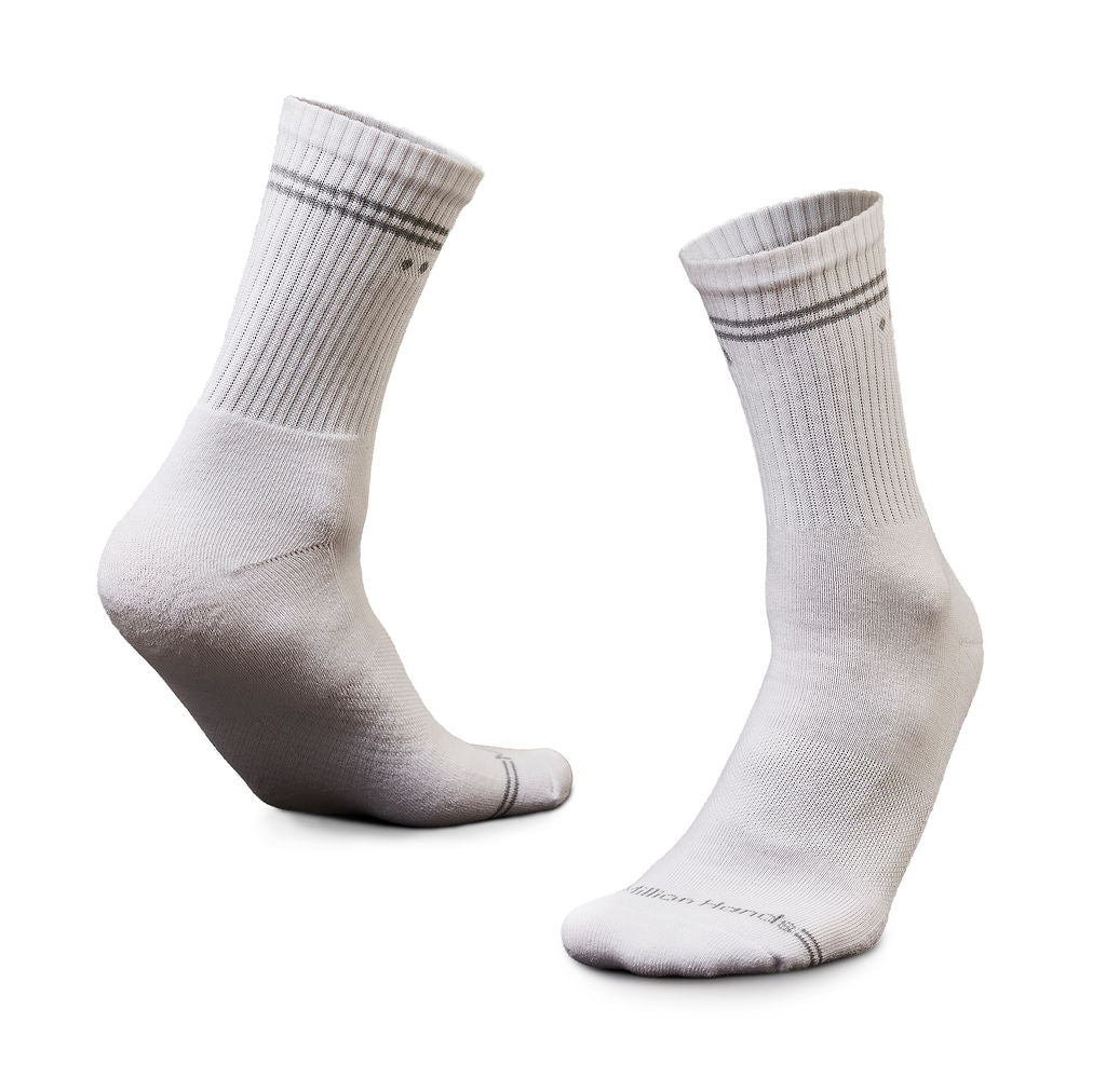 Calceta Sport Adulto Unisex Blanco - Million Hands