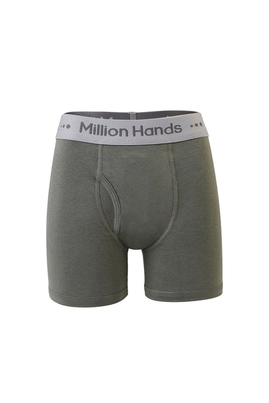 Boxer Niño Verde Militar - Million Hands