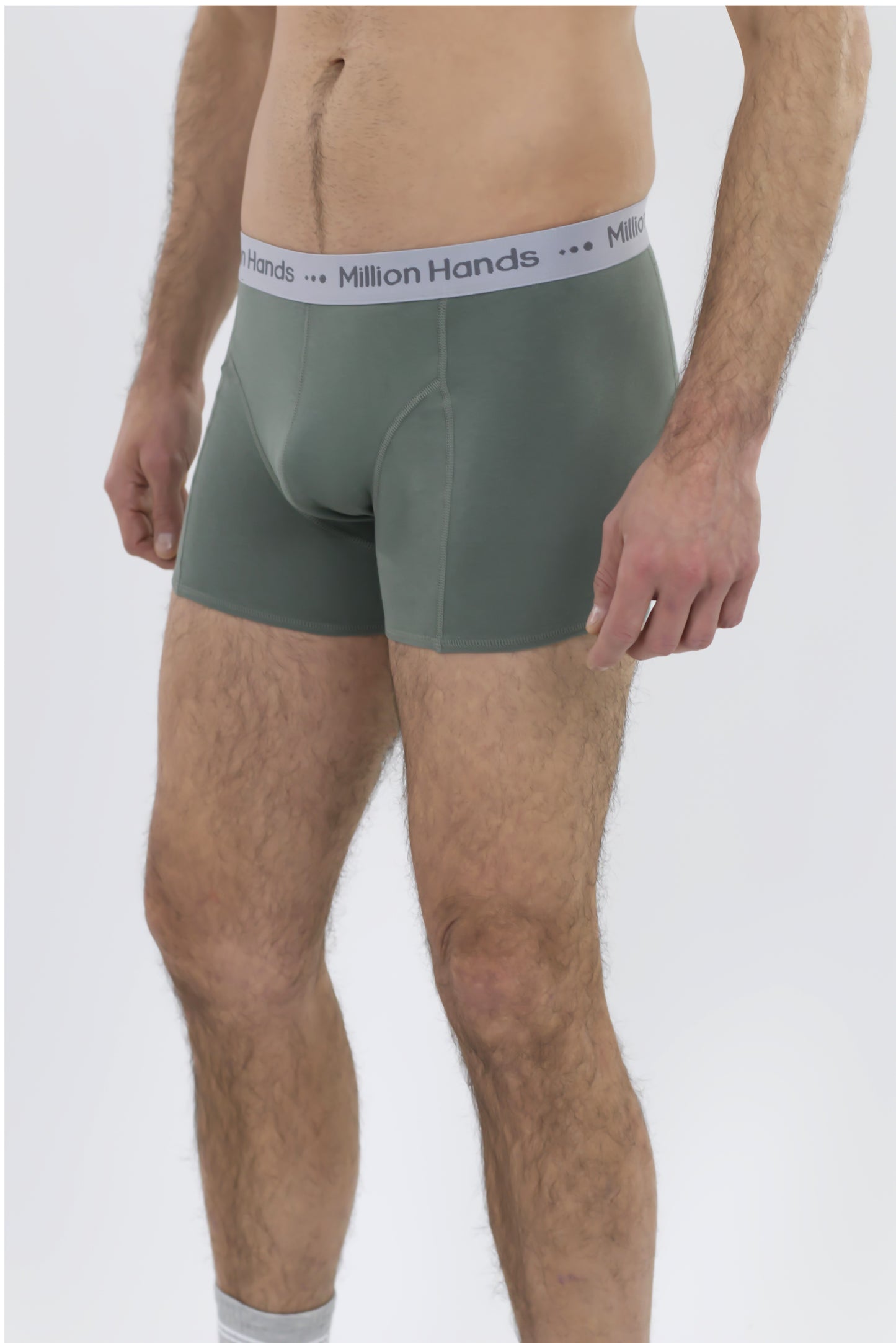 Boxer Corto Brief Caballero 2 Pack Verde Militar - Million Hands