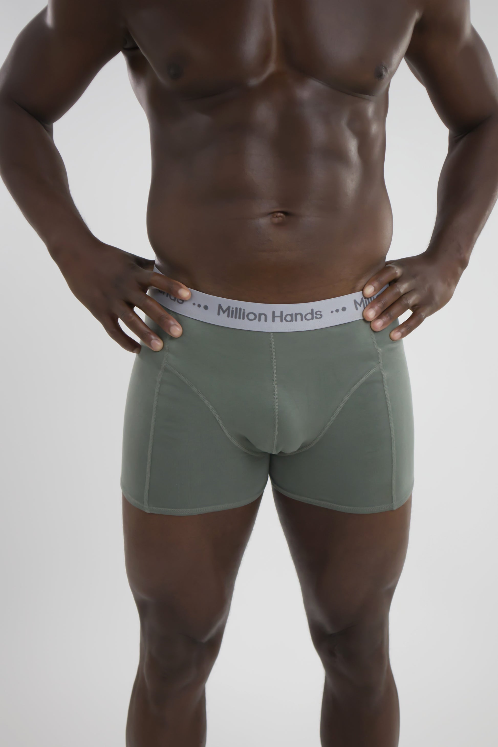 Boxer Corto Brief Caballero Verde - Million Hands
