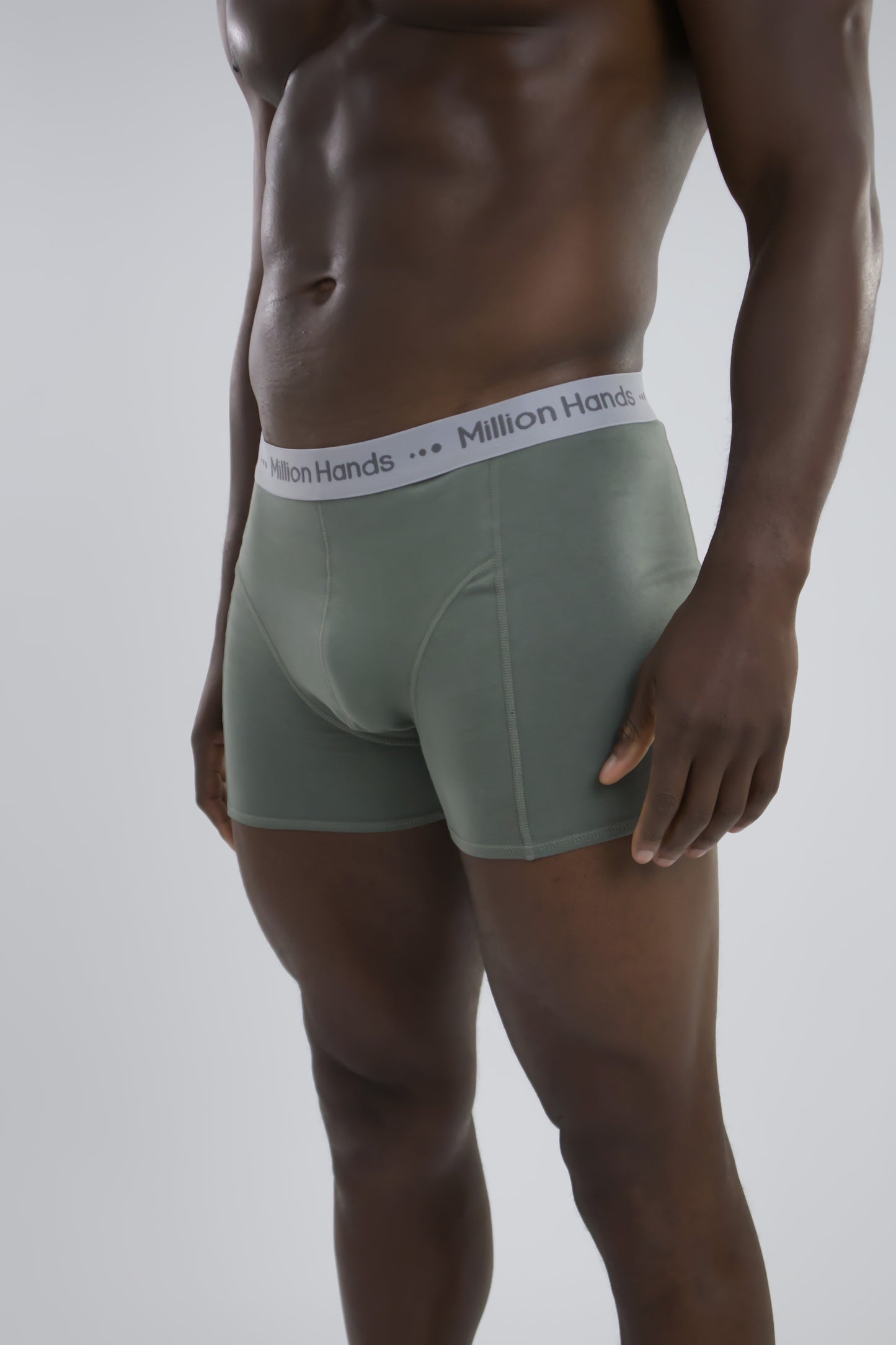Boxer Corto Brief Caballero 3 Pack Color Verde Militar - Million Hands