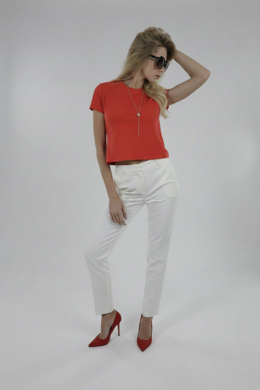 Essential Crop Top – Red Passion - Million Hands