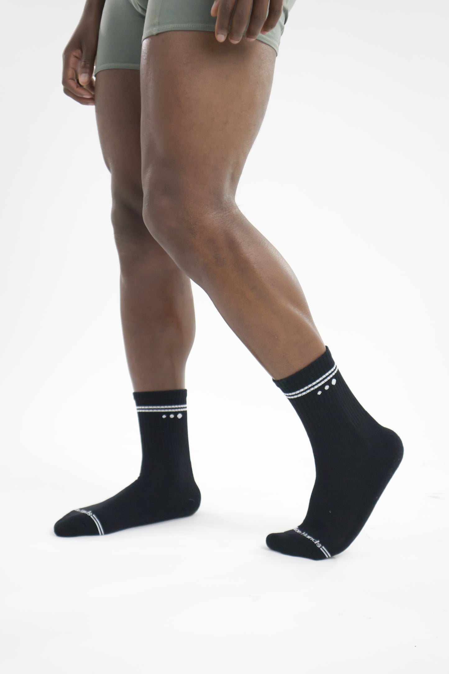 Calceta Sport Adulto  Unisex Negro - Million Hands