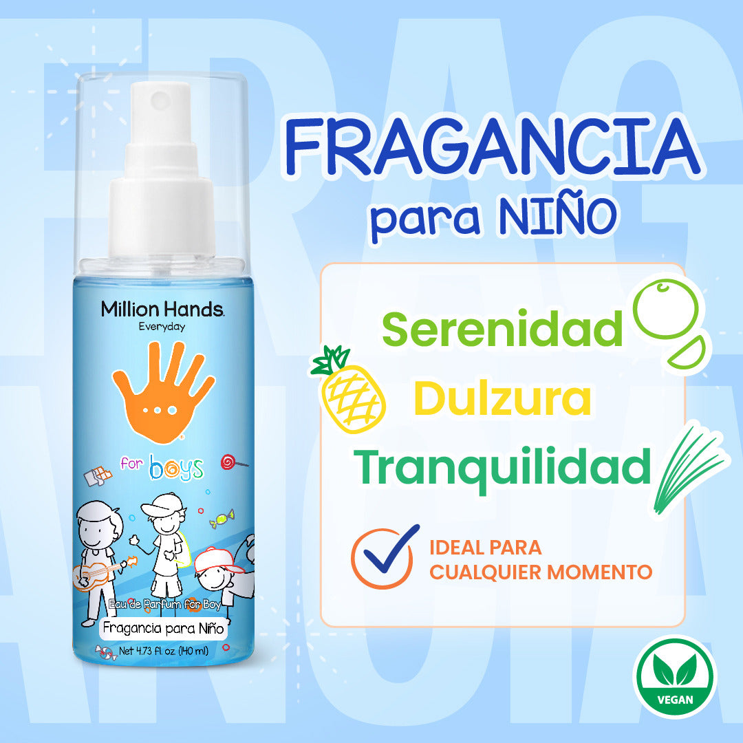 Fragancia para niño 140 ml. Million Hands