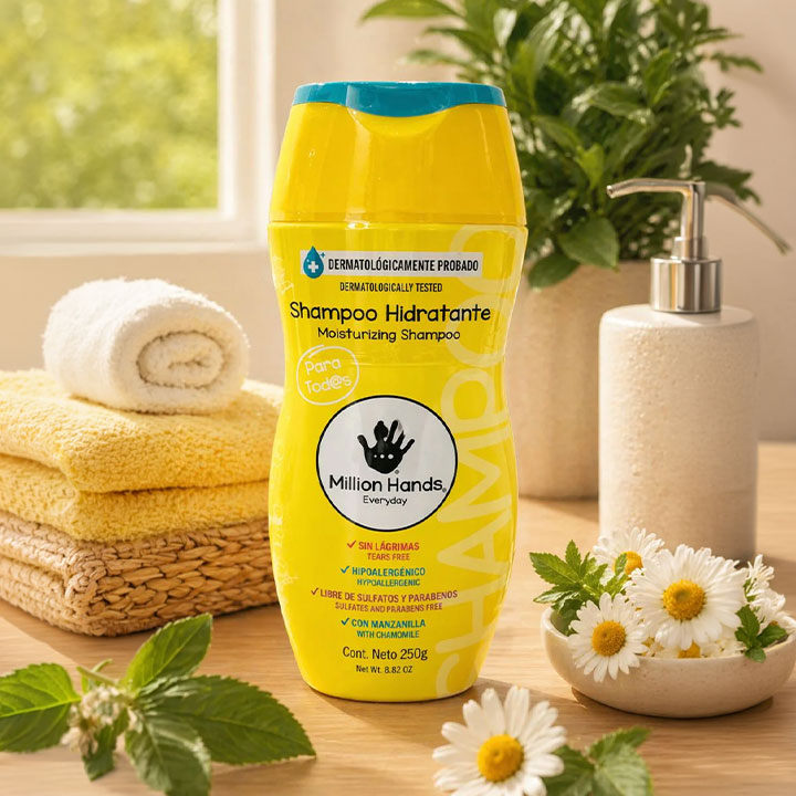 Shampoo Hidratante Million Hands – Cuidado Diario para Toda La familia - Million Hands