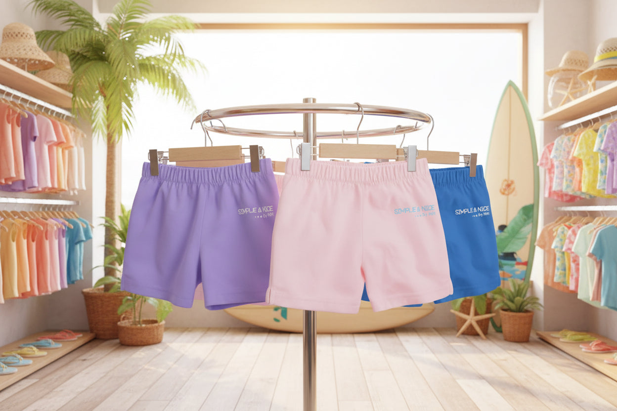 Short Infantil Simple & Nice Summer Solids - Million Hands