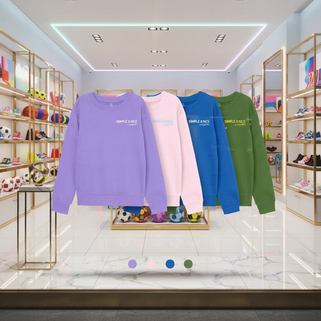 Sudadera Cuello Redondo "Simple & Nice" Infantil - Million Hands