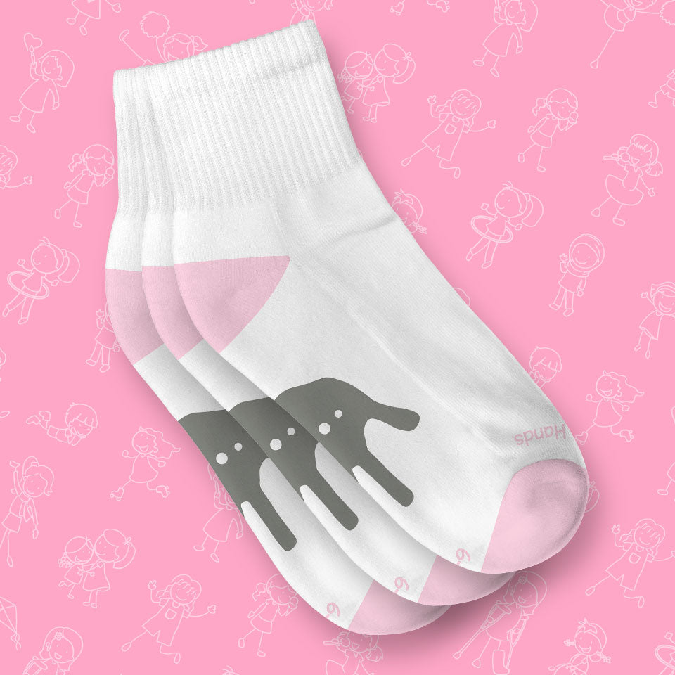 Calcetines Hands Unicolor  Niña Algodón Ultra-Suave 3 Pack