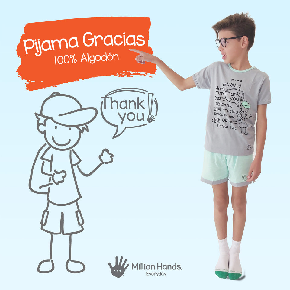 Pijama Gracias Niño - Million Hands 2 Pack - Million Hands