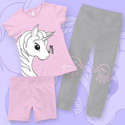 Pijama Unicornio Niña - Million Hands 3 Pack
