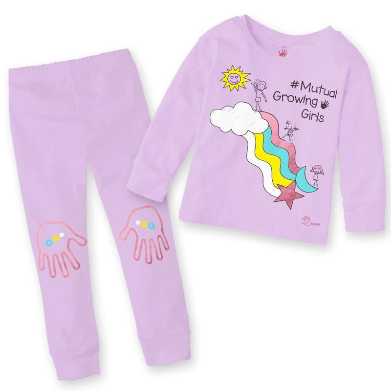 Pijama Arcoiris Niña - Million Hands 2 Pack