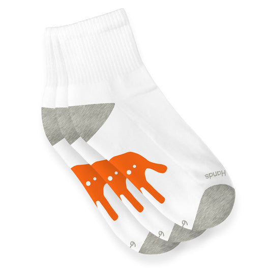 Calcetines Hands Naranja Niño Algodón Ultra-Suave 3 Pack - Million Hands