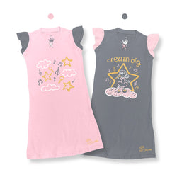 Camisones Corazón Estrella Niña Duo Pack.